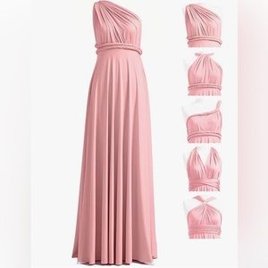Multiway Maxi Dress Light Pink